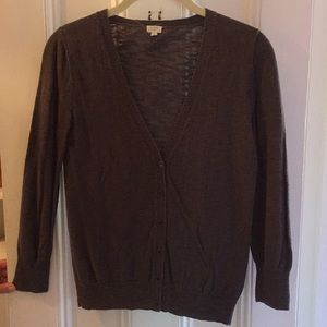 J.Crew Brown Cardigan